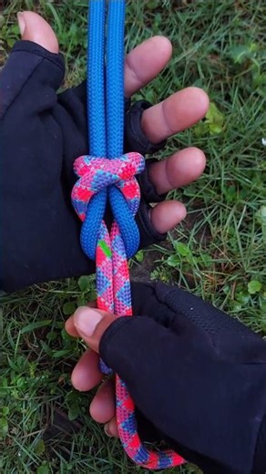 brilliant idea, how to connect the ends of different ropes #knot #knottrick #rope #tutorial #diy