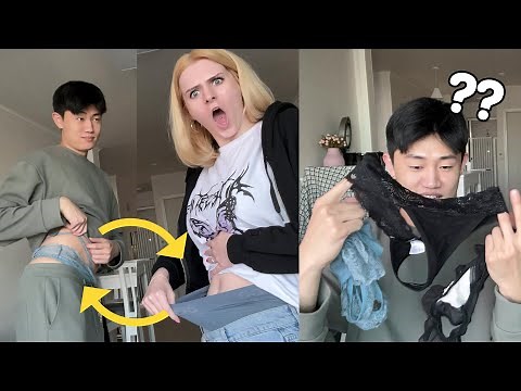 WE SWAPPED UNDERWEARS FOR A DAY... *My Boyfriend reacts my underwears *