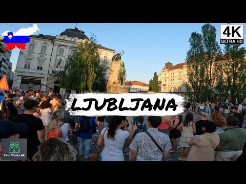 🇸🇮 LJUBLJANA | SLOVENIA | 4K | Golden Hour Walking Tour on the Longest Day of the Year