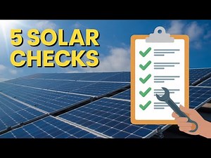 Simple Solar Checks Every Homeowner Needs!