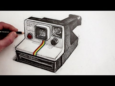 How To Draw A Polaroid Land Camera