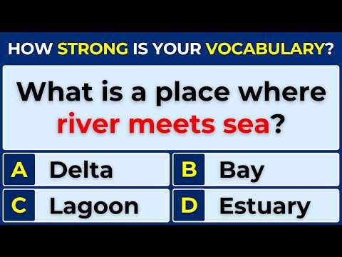 How Strong Is Your Vocabulary? Can You Score 30/30? Find the Correct Term | #Challenge 81