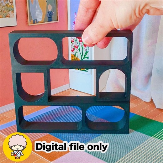 1:12 Dollhouse Modular Miniature Shelf - Digital STL File - Etsy