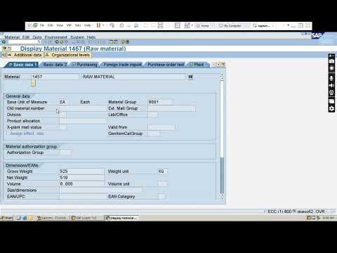 12 display material by tcode #sap #sapclasses #erp