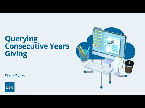 Query on Consecutive Years of Giving in Slate