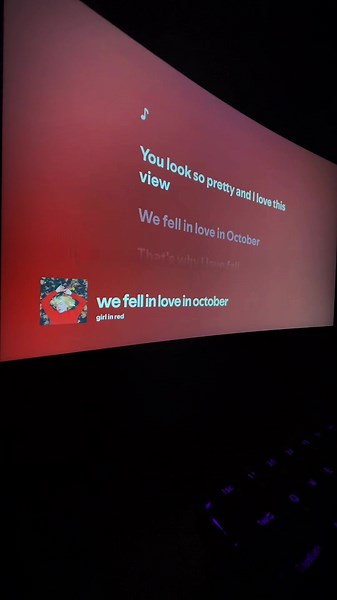 We fell in love in October-girl in red #music #lyrics #likeup | We Fell In Love In October Song By Girl In Red