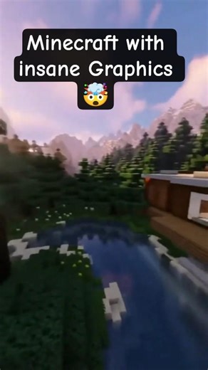 Minecraft With Realistic Shaders Is Insane.... #minecraft #shorts #gaming #shaders #realistic