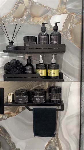 Set of 3 Modern Stainless Steel Bathroom Shelves Model 4012: Wall Mounted Shower Caddy - Etsy