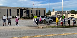 Group gathers to protest in custody death of Laurens Co. man