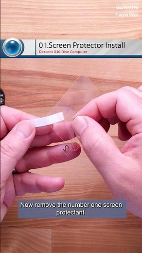 Tutorial - Descent X30: 90-Second Screen Protector Hack! #garmin #garminwatch #garmintutorial