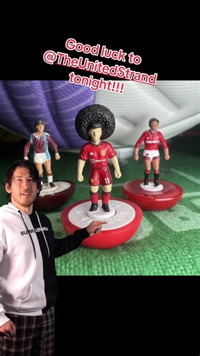 Good luck to @TheUnitedStrand tonight. I’ve never cared so much for a West Ham Man Utd game. #Subbuteo #WestHam #ManUtd