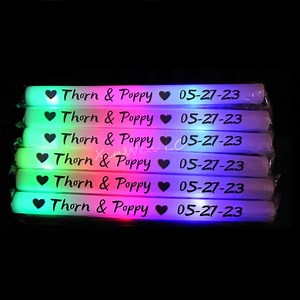 Personalized LED Foam Glow Sticks: Bulk Party Favors - Etsy