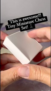 39K views · 1K reactions | This is awesome!!! Tiny Miniature Chess Set! ♟️ #chess #dollhouseminiatures #dollstagram #miniatures #minitoys #tinythings #coolfinds | CPJ Collectibles | Facebook