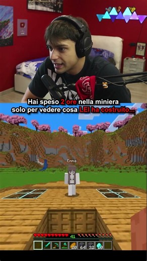 cos'ha costruito? #minecraft #shorts