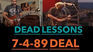 Jerry Garcia Guitar Lesson: 7-4-89 Deal Solo with Tab - AmarGuitar