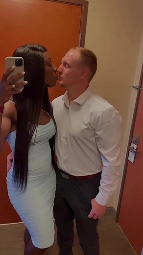 This took some convincing.... Who is gonna tell him we doing couple transitions for life? 😅😅🤴🏻👸🏾 #couplegoals #relationshipgoals #foryoupage #fyp #interracialdating #blackwhitedating #swirlcouple #bwwm #blackwhitecouple #mixedcouple #interracialcouple #crossdressing