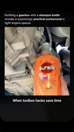 Mechanic Refills a Gearbox With a Shampoo Bottle 🤯 #shorts
