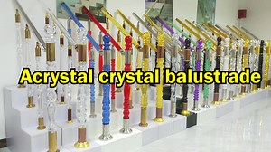 New Material Eco Friendly Plastic Acrylic Stair Railing Columns Pillars for Leisure Indoor Interior