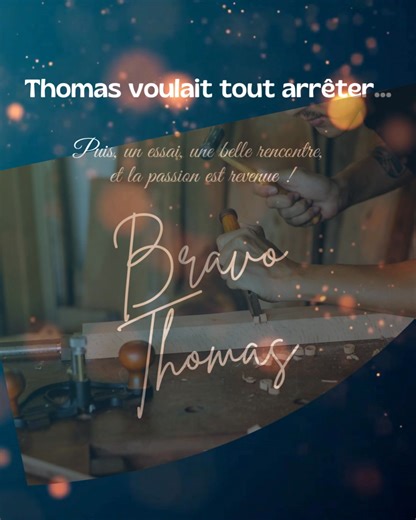 Il y a quelques mois, Thomas, menuisier-ébéniste passionné, était prêt à abandonner son métier… Grâce à un essai dans une entreprise bienveillante, il a retrouvé le plaisir de travailler le bois 🪚 Aujourd’hui, il poursuit l’aventure en CDI, avec la même passion et le même professionnalisme 👏 Merci à l’entreprise pour sa confiance, et bravo à Thomas pour sa persévérance 💪 🌟 Ensemble, redonnons du sens au travail 🌟 #Réussite #Menuiserie #Accompagnement #PassionDuMétier | Inter3B