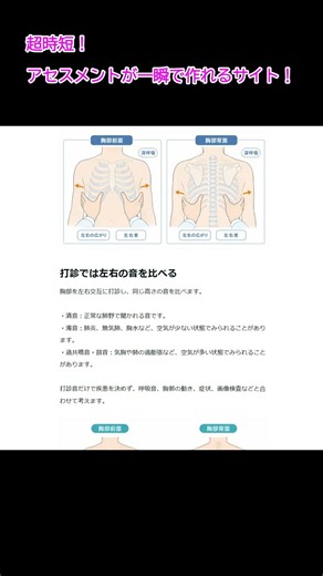 【看護学生向け】 ちょっと知りたい！看護実習ミニ辞典：呼吸のフィジカルアセスメント #看護学生 #看護師 #看護実習