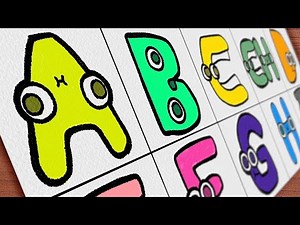 Drawing Spanish Alphabet Lore | Part 01 (A~I) | @HKtitoOfficial