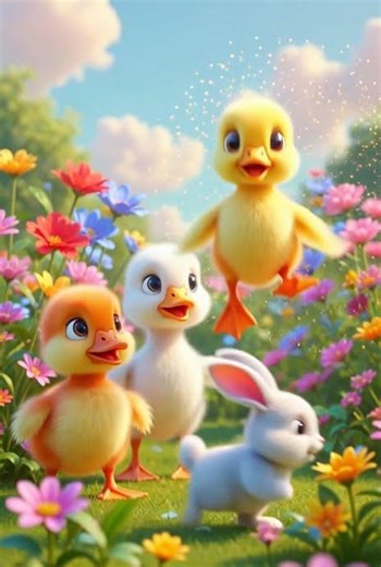 Cute 3D Baby Animals Singing Rhymes | Kids Nursery Song |