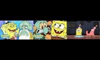 Mix of 3 videos from youtube : Spongebob crying and yelling and patrick is so mad and squidward yelling about pie  and