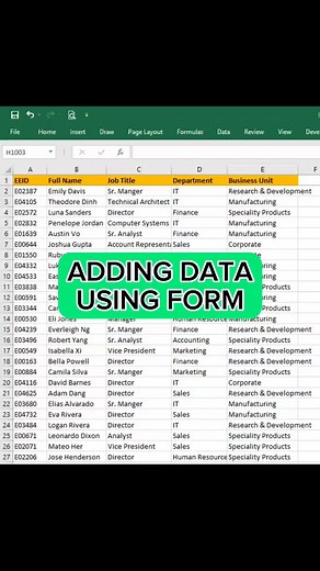 4.2K views · 35 reactions | Use form to add new record in excel. #exceltipsandtricks #pro #AdvanceExcel #exceltricks #Advance #automate #exceltips #form | EXCELlent Choice - Excel Tips and Tricks | Facebook