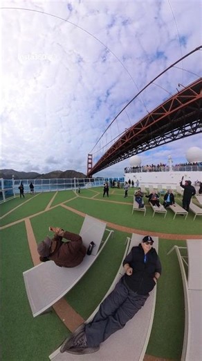 #goldengatebridge #rubyprincess #sailaway #cruise #travel #insta360