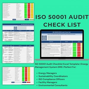 ISO 50001 Audit Checklist: Energy Management System Excel Template - Etsy