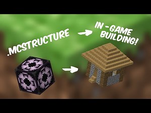 How to convert .mcstructures to In-Game Buildings! | Minecraft Tutorial