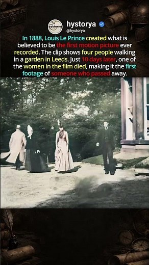 The Oldest Recording to Survive 🎦 #hiddenhistory #historyshorts