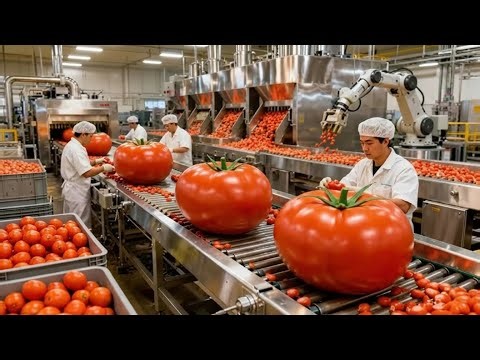 This Factory Turns Fresh Tomatoes into Final Products (You Won’t Believe How!) 🍅😱