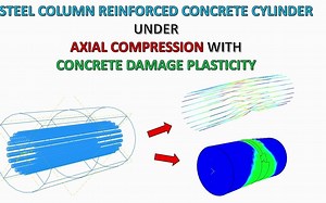 ABAQUS Tutorial_Steel beam reinforced concrete tube under axial compression load