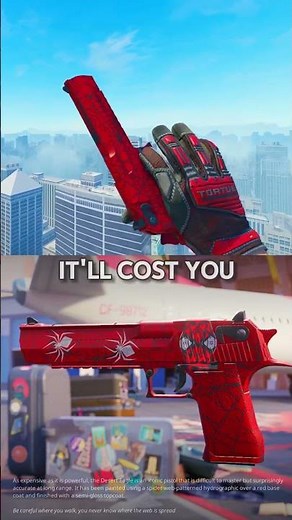 Deagle Crimson Web x Spider | Best CS2 BUDGET sticker crafts Pt.10 | #cs2 #howto