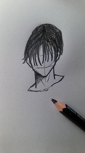 How to Draw Emo Hair 🖤 Easy Tutorial #art #shorts #foryou #tutorial #satisfying #howto #hair #anime