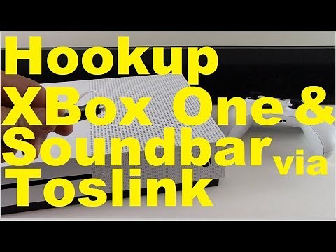 How to Connect XBox 1 to Soundbar by Toslink Audio
