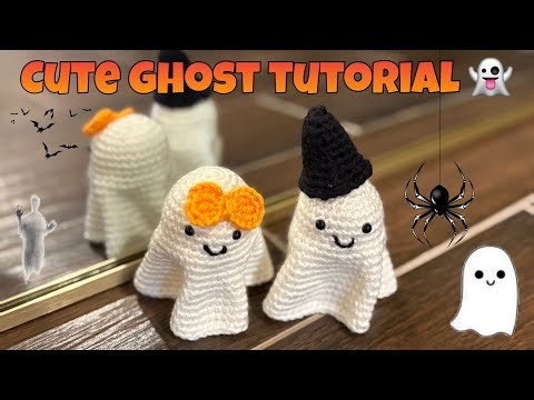 How to Crochet a Cute Ghost 👻 | Easy and fast ghost Tutorial (Under 25 min)