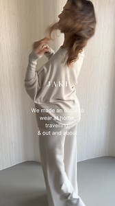 27M views · 44K reactions | Unbelievably flattering. A drape that falls fluidly in all the right places. Available in an array of bright and neutral colours, these knits offer endless styling possibilities, making them your go-to for luxe layering. Wear with our matching pants & vest for an effortlessly put-together look. Shop JAKI | JAKI London | Facebook