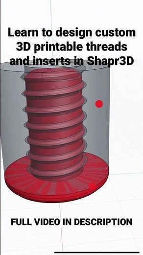 3D Printable Threads & Inserts