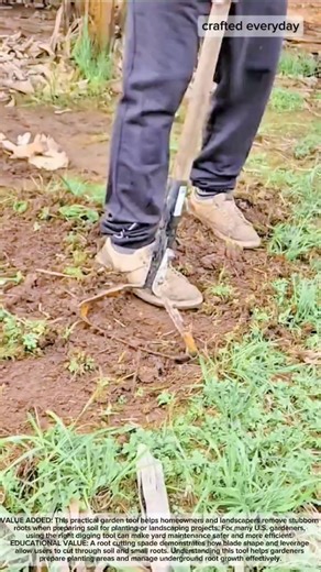 Root Cutting Spade Tool for Removing Tough Garden Roots #farming