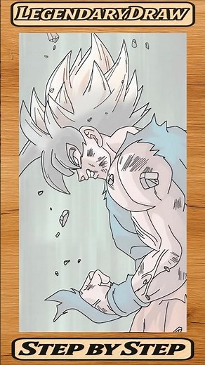 How to Draw Goku Super Saiyan | Easy Anime Art Tutorial" short