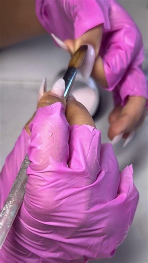 Up close Infill Application #nails #naileducation #nailart #nailtutorial #infillnails