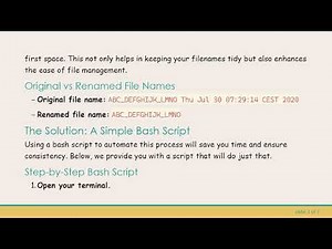 How to Rename Files by Ignoring Everything After the First Space in Linux