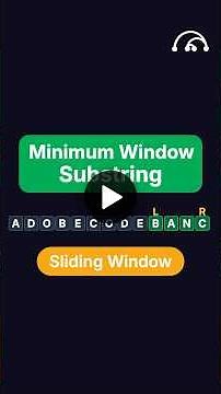 Minimum Window Substring | LeetCode 76 | Blind 75 #leetcode #codinginterview #faang