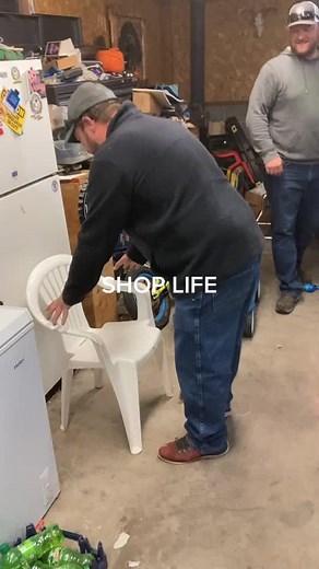 Engaging Interaction with a Plastic Chair in Shop Life