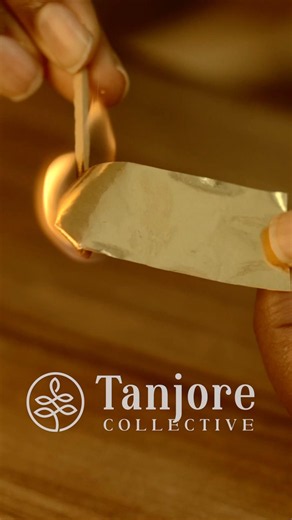 How to check the Quality of Gold in Tanjore Paintings ✨ #gold #tanjorepainting #24kgold #tanjoreart