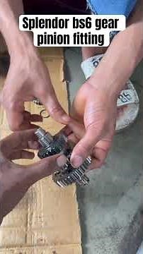 Hero Splendor bs6 gear pinion fitting