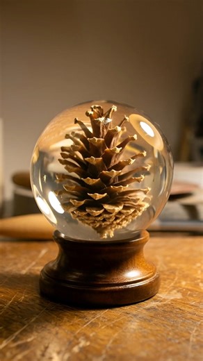 DIY Forest Sphere: Satisfying Resin Art 🔮