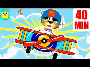 Avion cu motor, eu cu tine zbor - Cantece pentru copii (desene animate) | Cip-Cirip